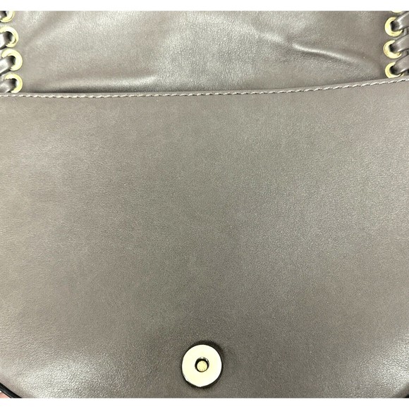 EXPRESSIONS NYC Slate taupe braided strap Vegan Crossbody Shoulder Bag - Picture 12 of 14